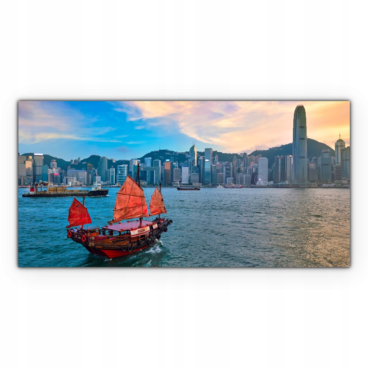 

Obraz na płótnie na ścianę 140x70 Statek Hong Kong