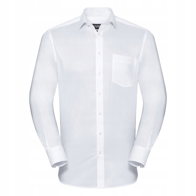 Pánská přiléhavá elegantní košile s dlouhým rukávem, bílá vel. XL