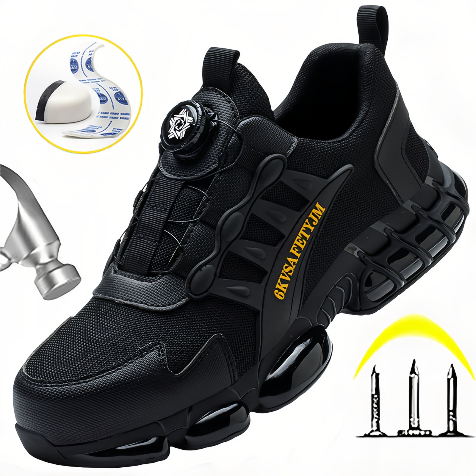 buty robocze ochronne bhp sportowe półbuty lekkie czarny r.41