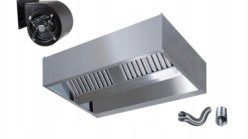 Okap Gastronomiczny Centralny 170x100x40 TURBINA