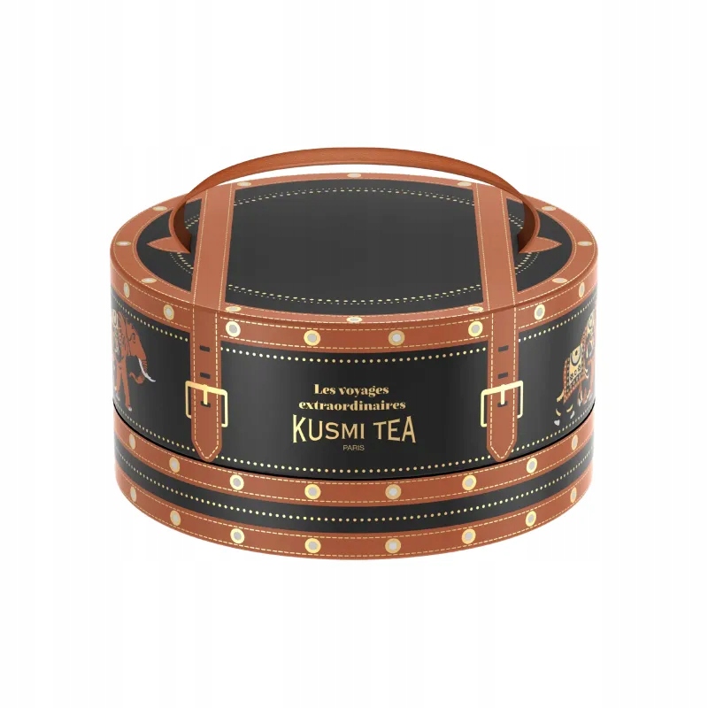 Kusmi Tea Walizka Noël 2025 Zestaw 48 Saszetek Herbat i Naparów Bio