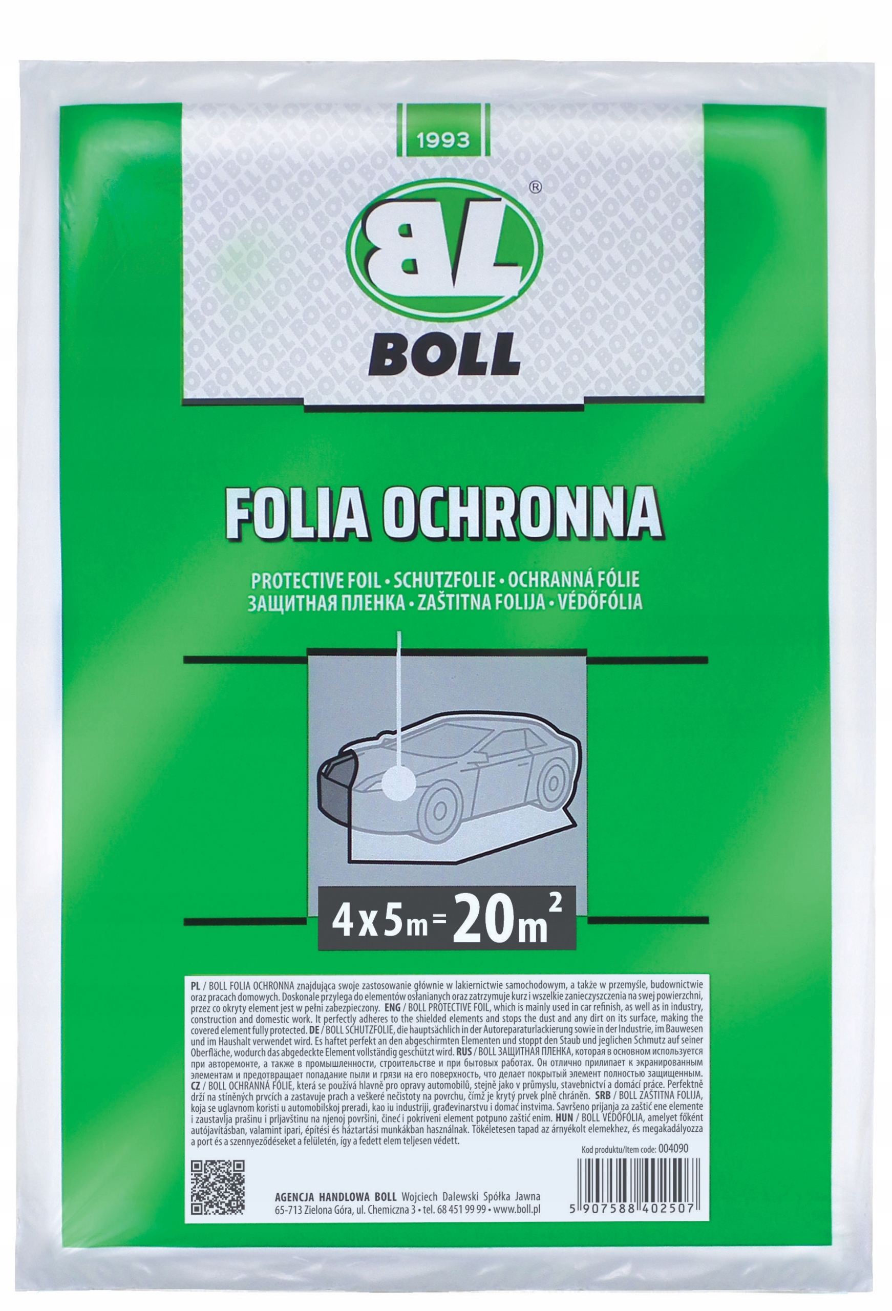 

Boll Folia Ochronna Malarska 004090 4m x 5m 20m²