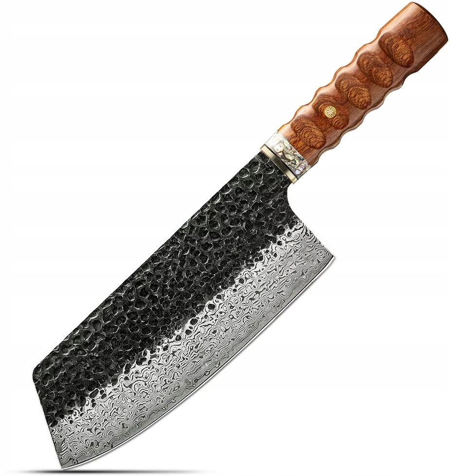 Damaškový kuchynský nôž Kenichi Cleaver/Hnedá KP-37349