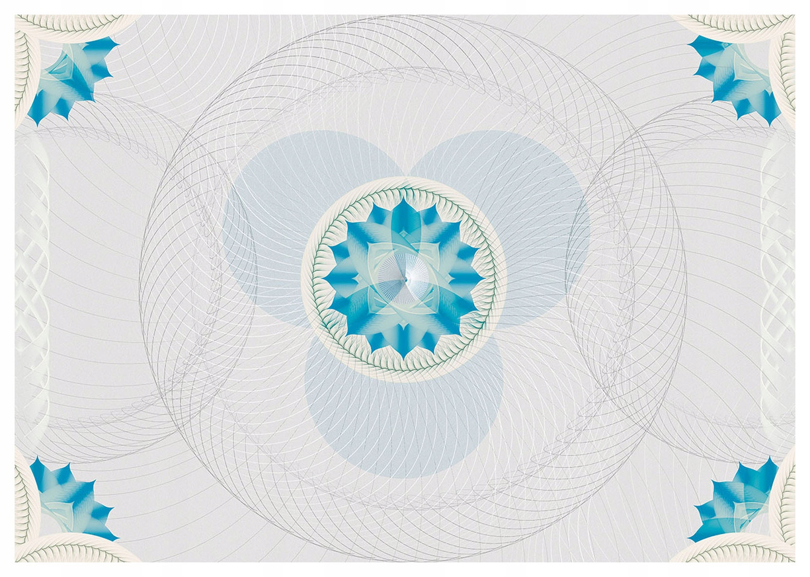 Fototapeta Geometrická symetrie a elegance světle modrá bílá 368x254 lepidlo