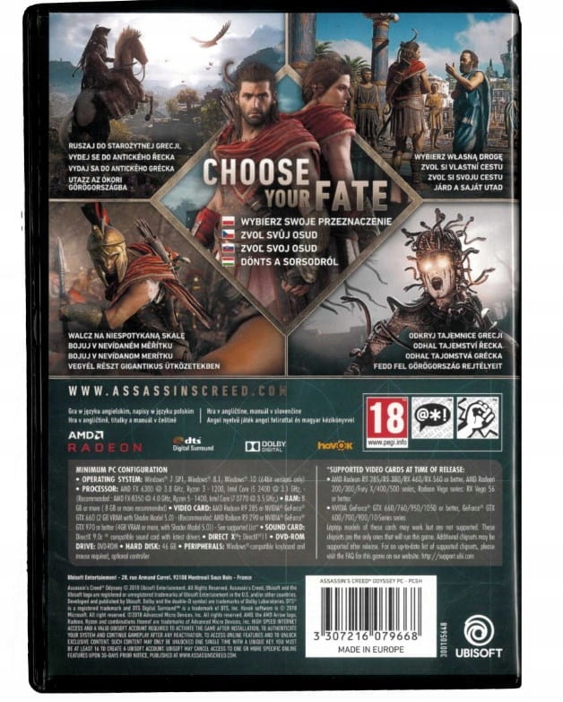 Assassin's Creed Odyssey PC - NOWY BOX Pudełko Tematyka, motyw pudełko pc