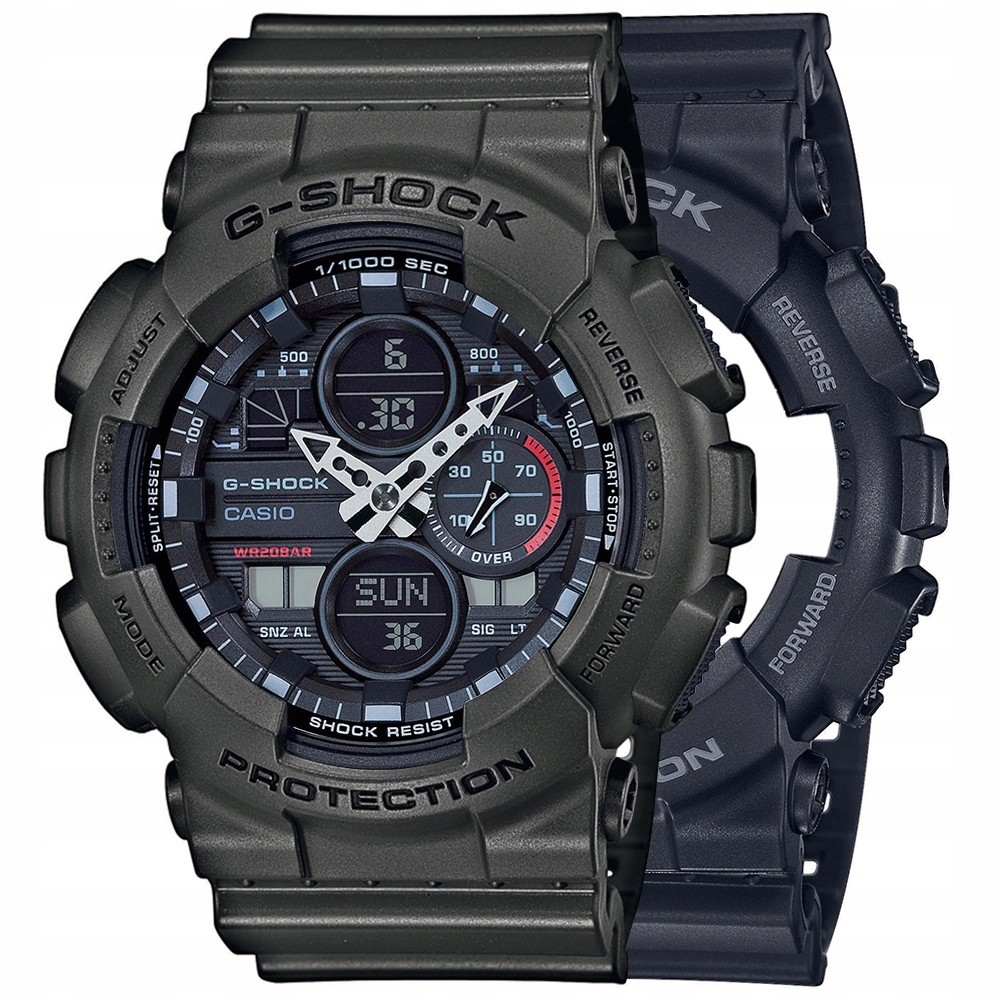 Sada G-shock GA-140-1A1ER Šedá Černá