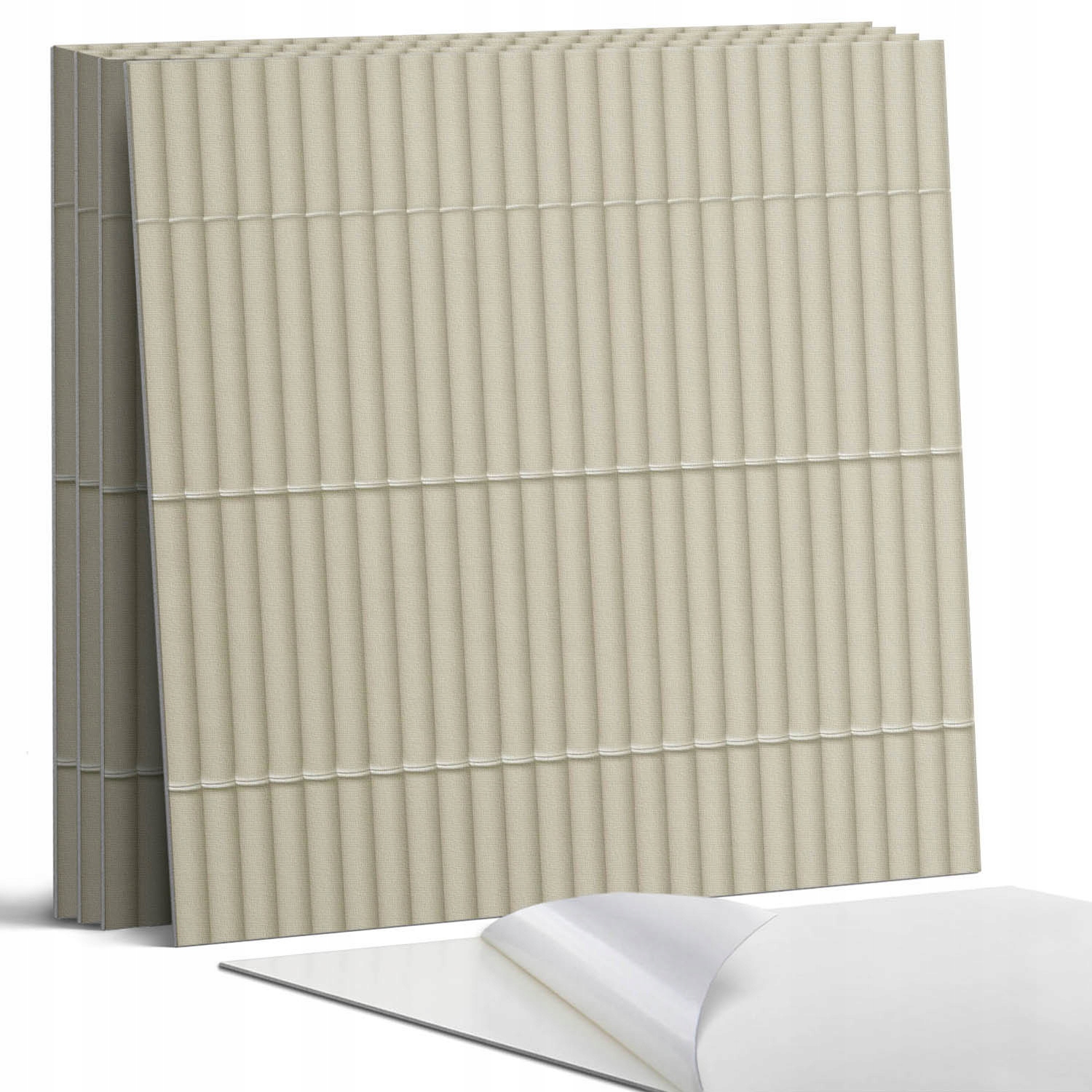 Balíček Pvc vinylových dlaždic Vertikální pruhy v elegantním stylu 4 x 50 x 50 cm