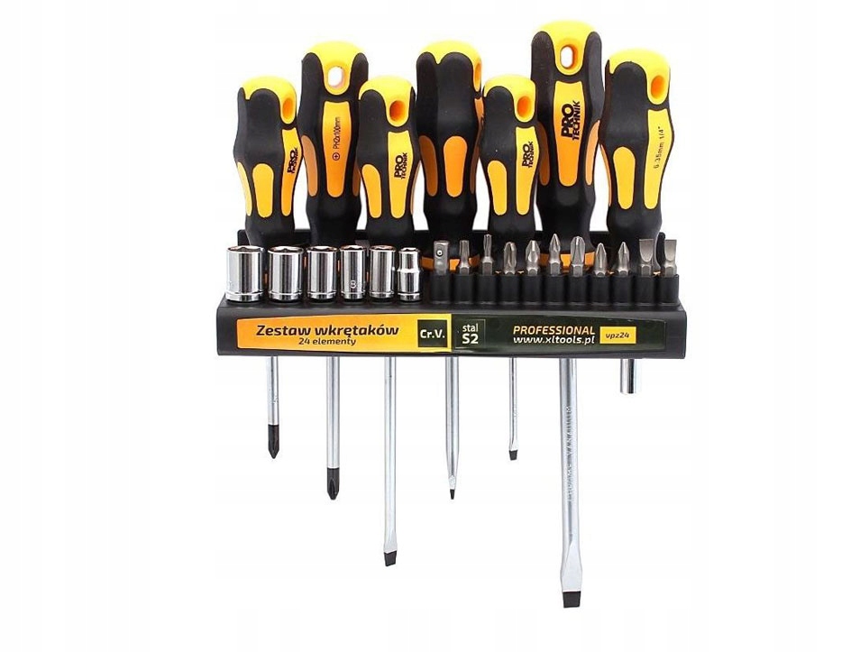

Wkrętaki Pro-technik utw.S2 24cz Pł Ph +nasadki