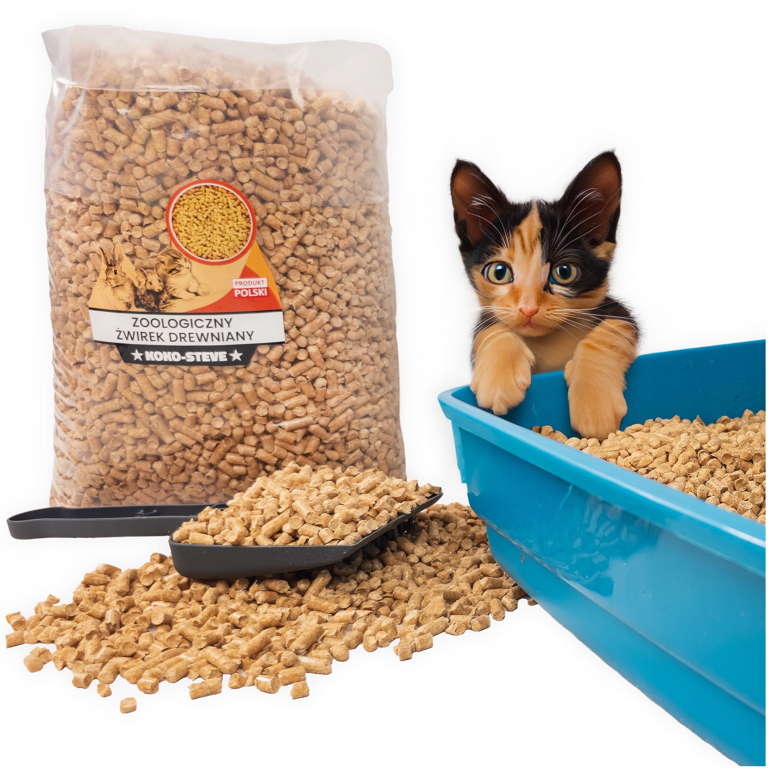 Levně Ekologický Substrát Pro Kočky Křečka Králíka Morčata Hlodavce 50L