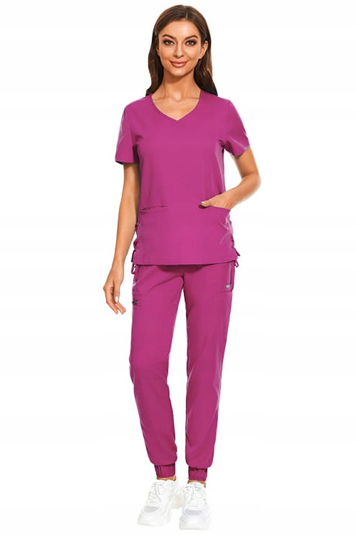 Komplet Medyczny Damski Scrub Uniform Model Treat Kolor Rose Rozmiar M