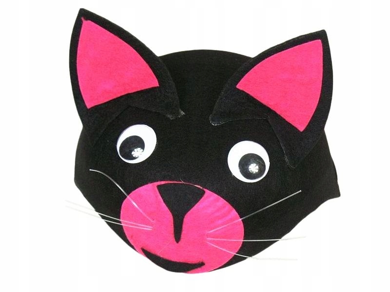 

Czapka Strój Kotek Kot Kotka Halloween