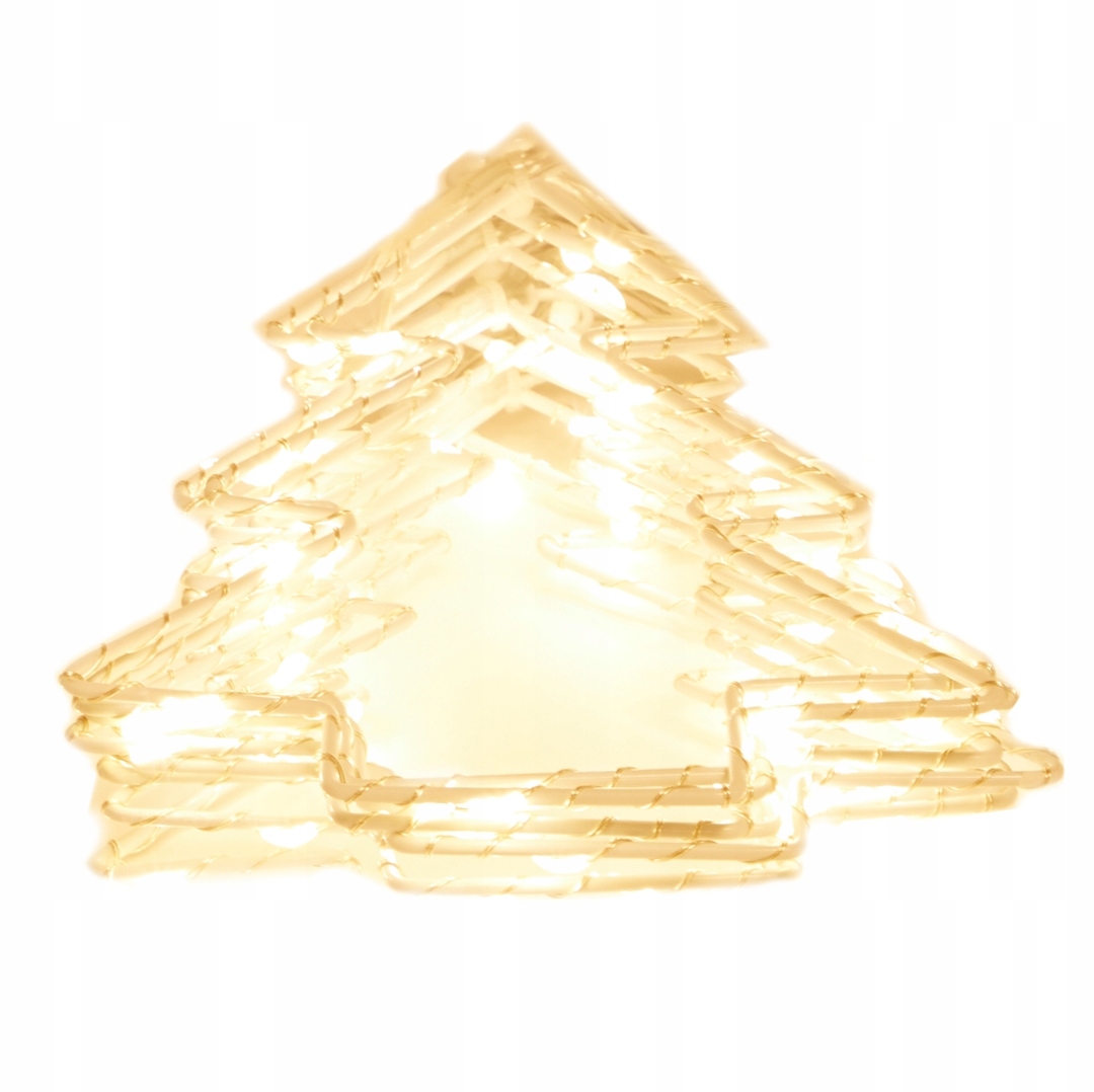 GIRLANDA OŚWIETLENIE ŚWIĄTECZNE ŁAŃCUCH ŚWIETLNY Z CHOINKAMI 80 LED Marka Zd trading