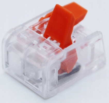 SZYBKOZŁĄCZKA ELEKTRYCZNA DO KABLI 2x0,14-4mm x10 Liczba sztuk w opakowaniu 10 szt.