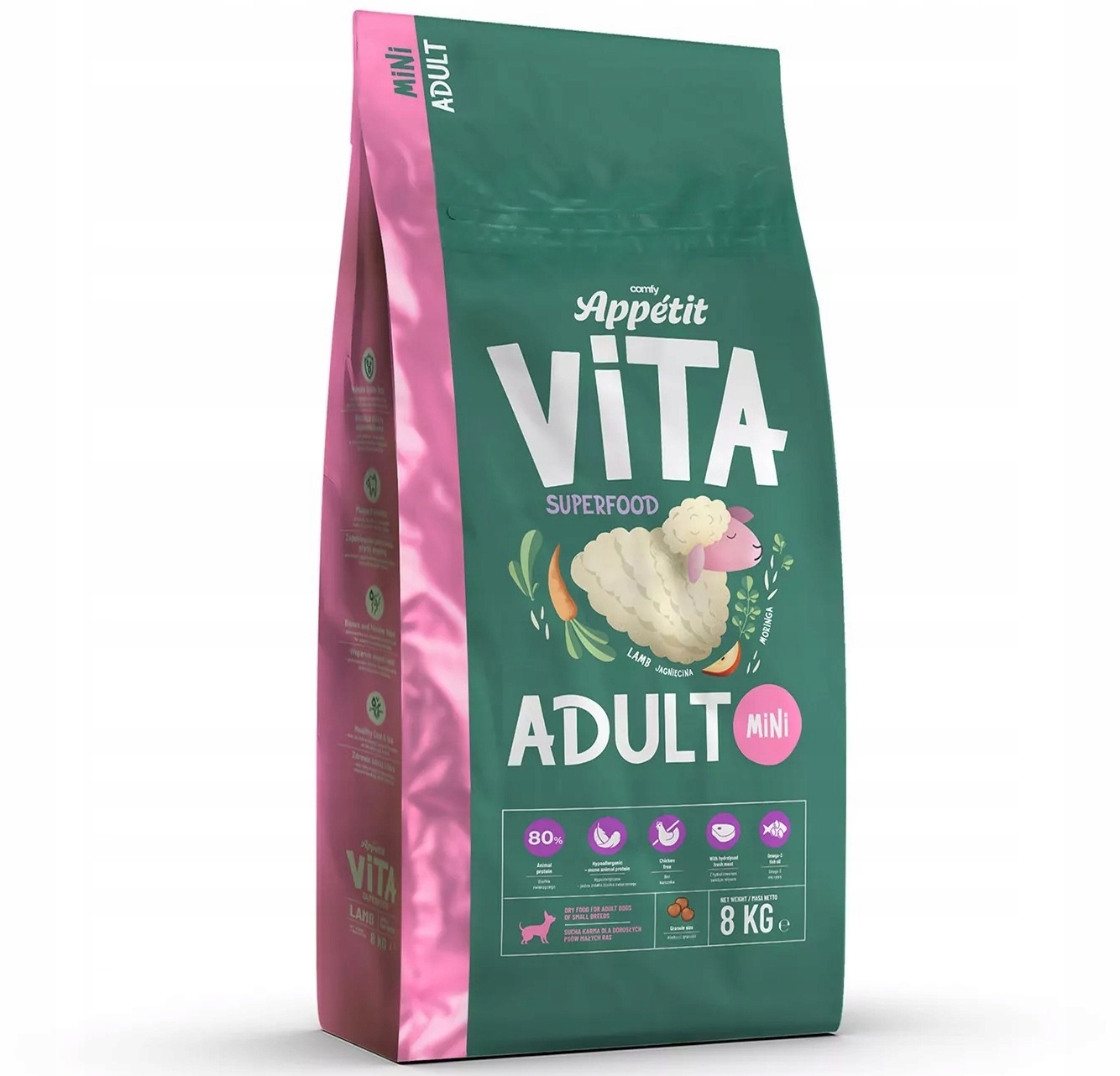 Comfy Appetit Vita Superfood z Jagnięciną Mini Adult Lamb 8KG
