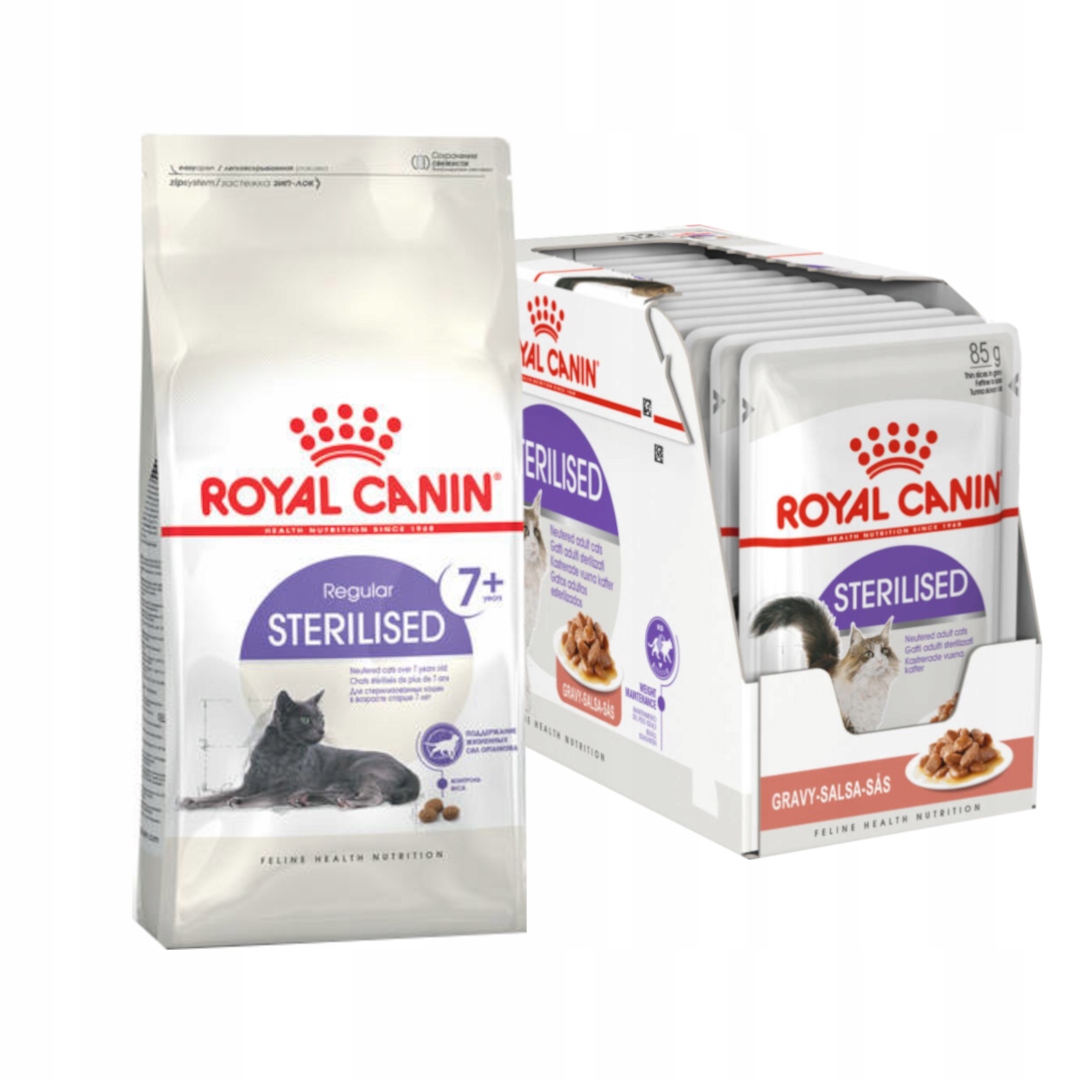 Royal Canin Sterilised Senior 10kg Sterilised Fhn 12x85g Krmivo pro kočky