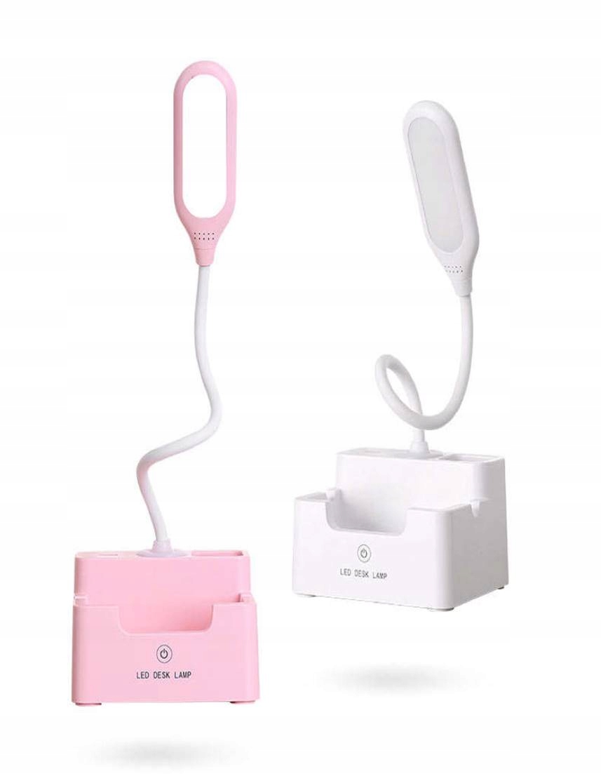 

Lampka biurkowa Led wentylator stojak na telefon