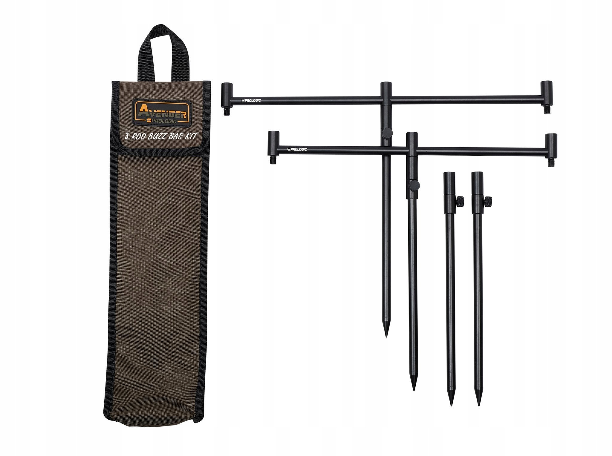 Zestaw Buzzer Barów Z Pokrowcem Avenger Na 3 Wędki