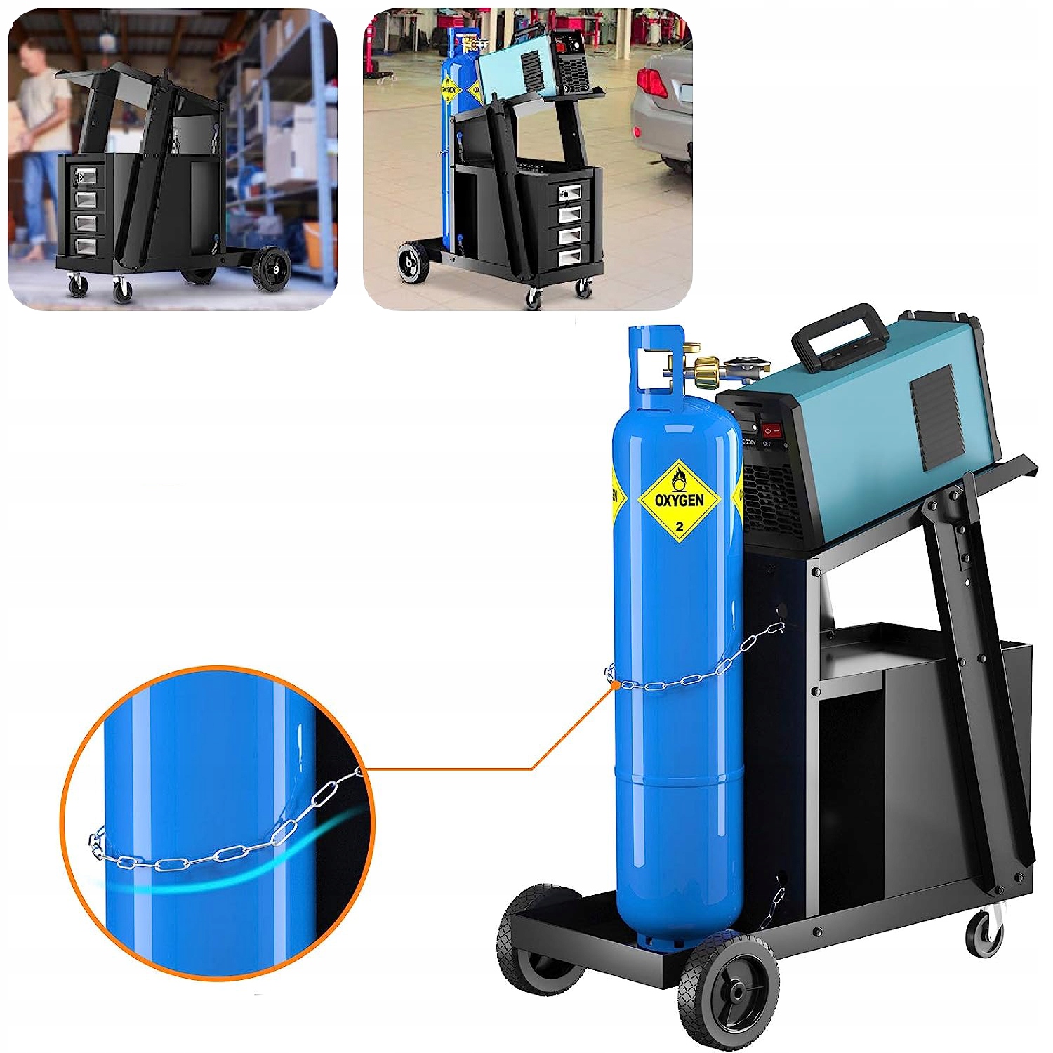 WÓZEK SPAWALNICZY DO SPAWAREK SZUFLADY PÓŁKA Kod producenta M66612