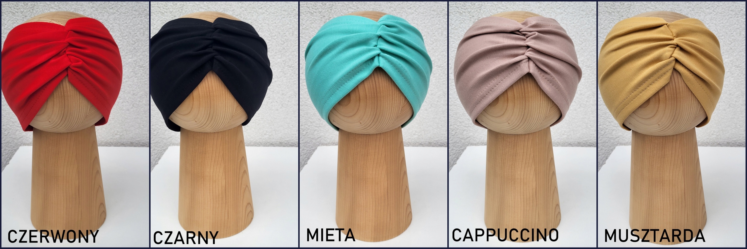 Opaska Do Włosów Marszczona Na Głowę Kolory 52-55 Rozmiar (new) XL