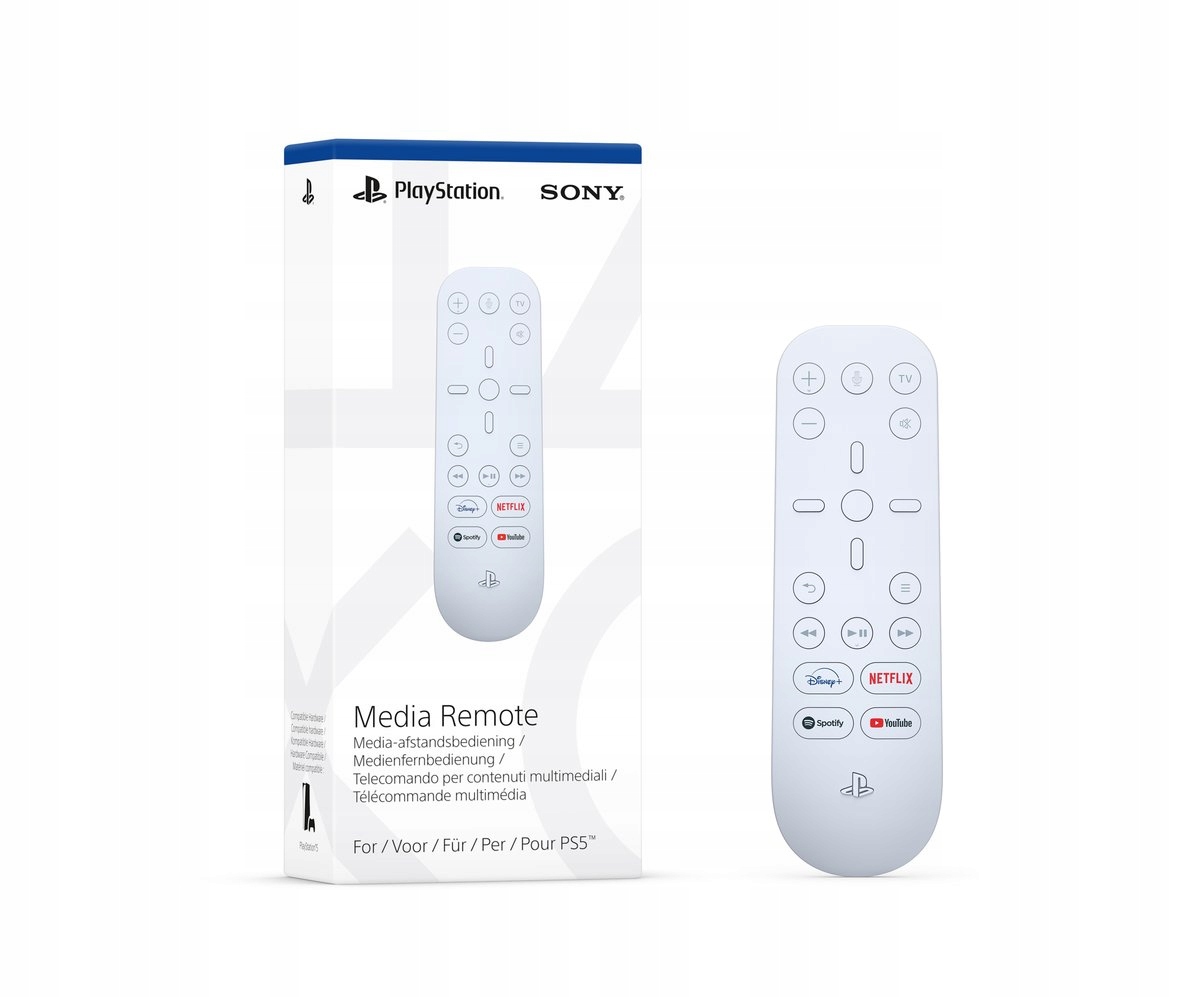 Sony Pilot Media Remote do konsoli PS5 podczerwień biały