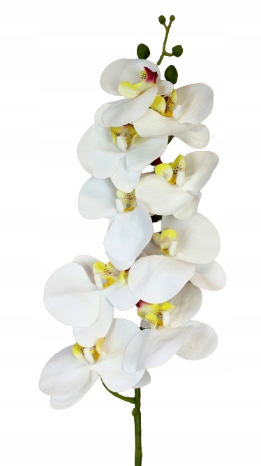STORCZYK SILIKONOWY SZTUCZNY GAŁĄZKA KWIAT 100CM ORCHIDEA 9 KWIATÓW
