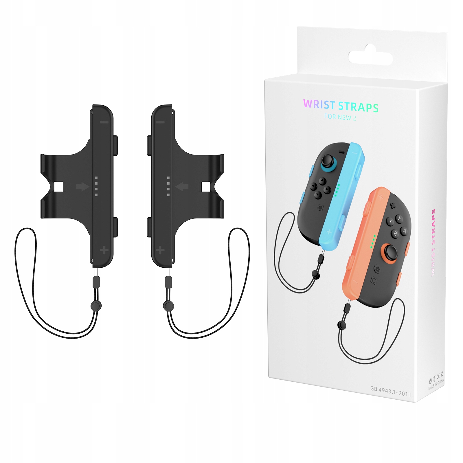 2x Uchwyt Grip na JoyCon Joy-Con pionowy + pasek Nintendo Switch 2 NSW 2