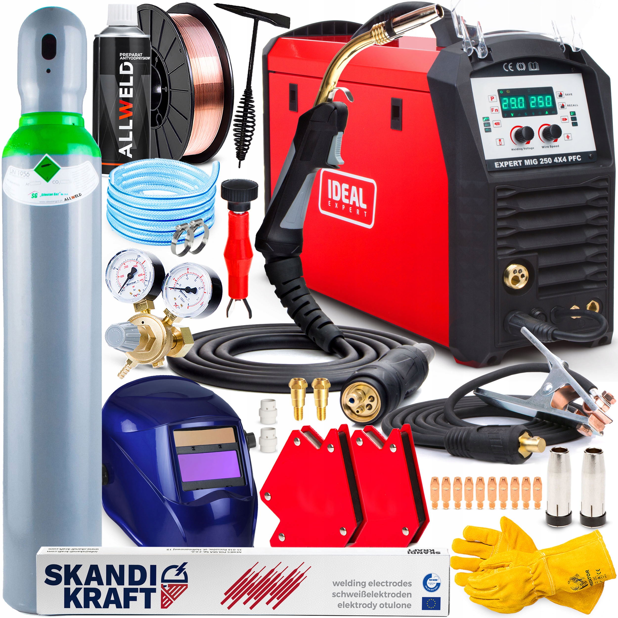 Svářečka Migomat Ideal Expert Mig 250 4X4 Pfc Mma Tig Hliník 230V 250A