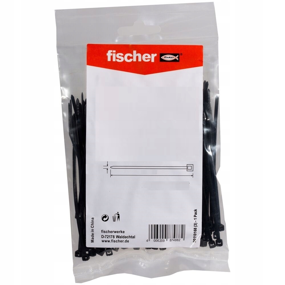 

Fischer Opaska Kablowa Zaciskowa 4,8x280 100szt.