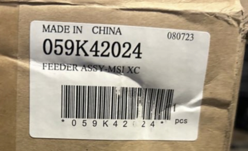 Xerox SPARE PARTS FEEDER ASSEMBLY - 059K42024