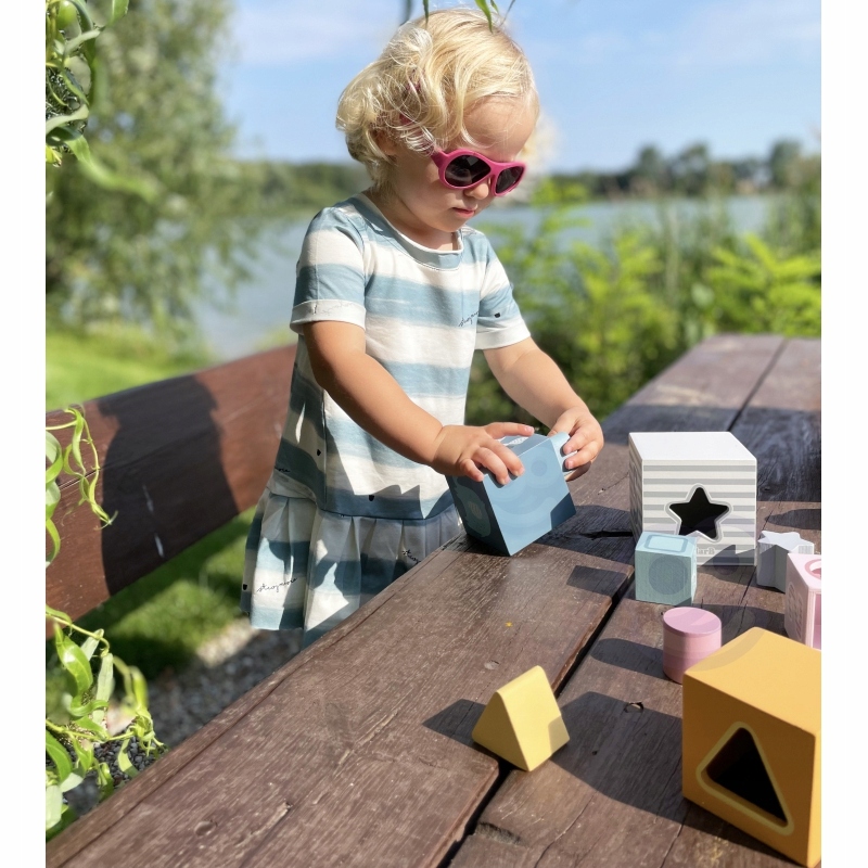 POMYSŁ NA PREZENT DLA DZIECKA 1 ROK DREWNIANA UKŁADANKA ZABAWKA SORTER Głębokość produktu 9 cm