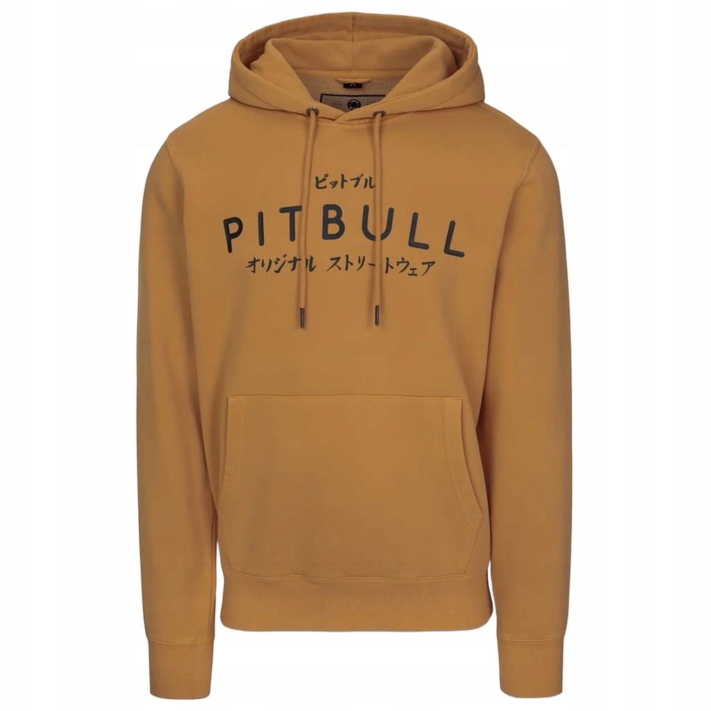 Mikina s kapucí Pitbull Washed Mt Fuji Hooded žlutá, velikost XL