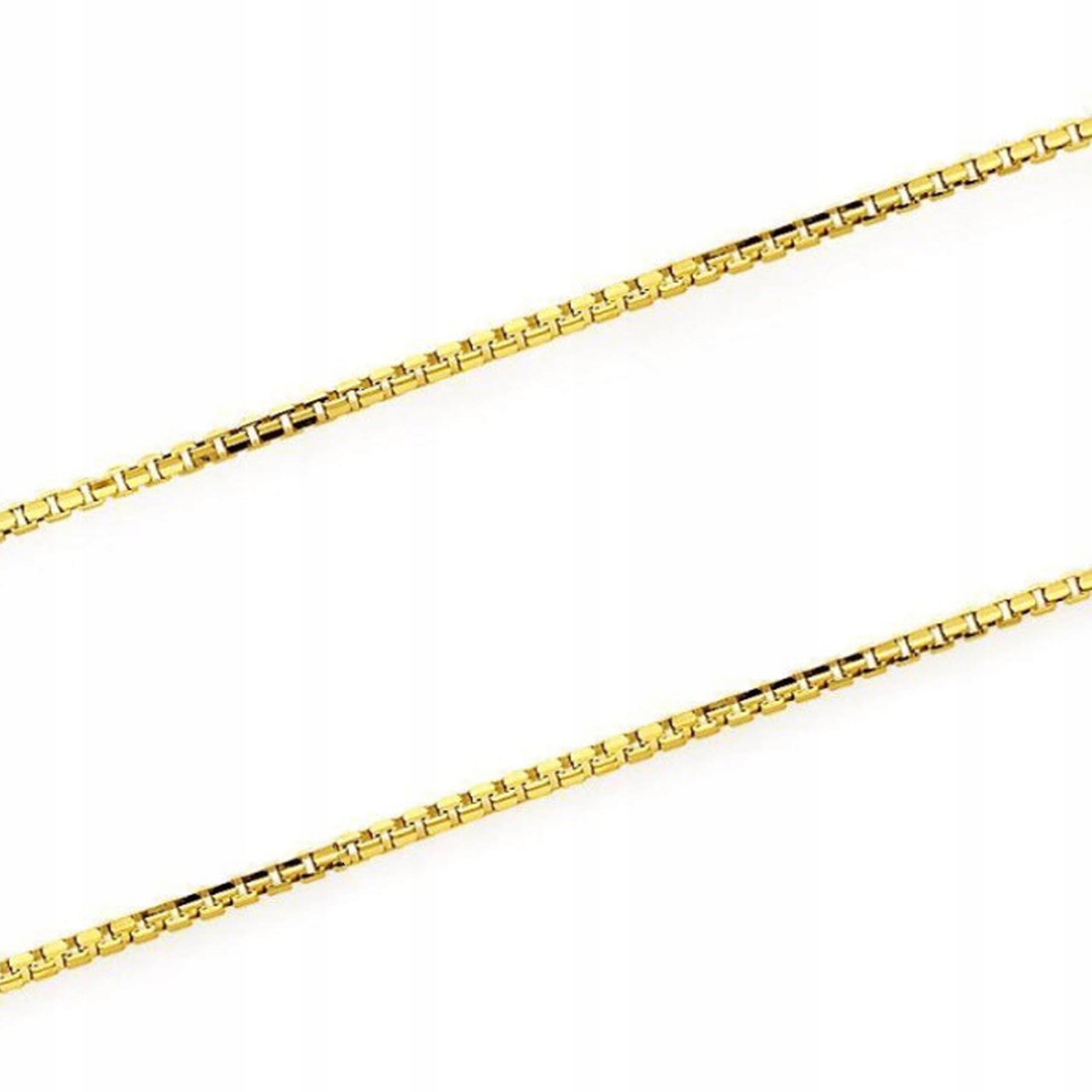 Zlatý řetízek 585 Splot Kostka 50 CM 1,81 g módní dárek vazba 14k