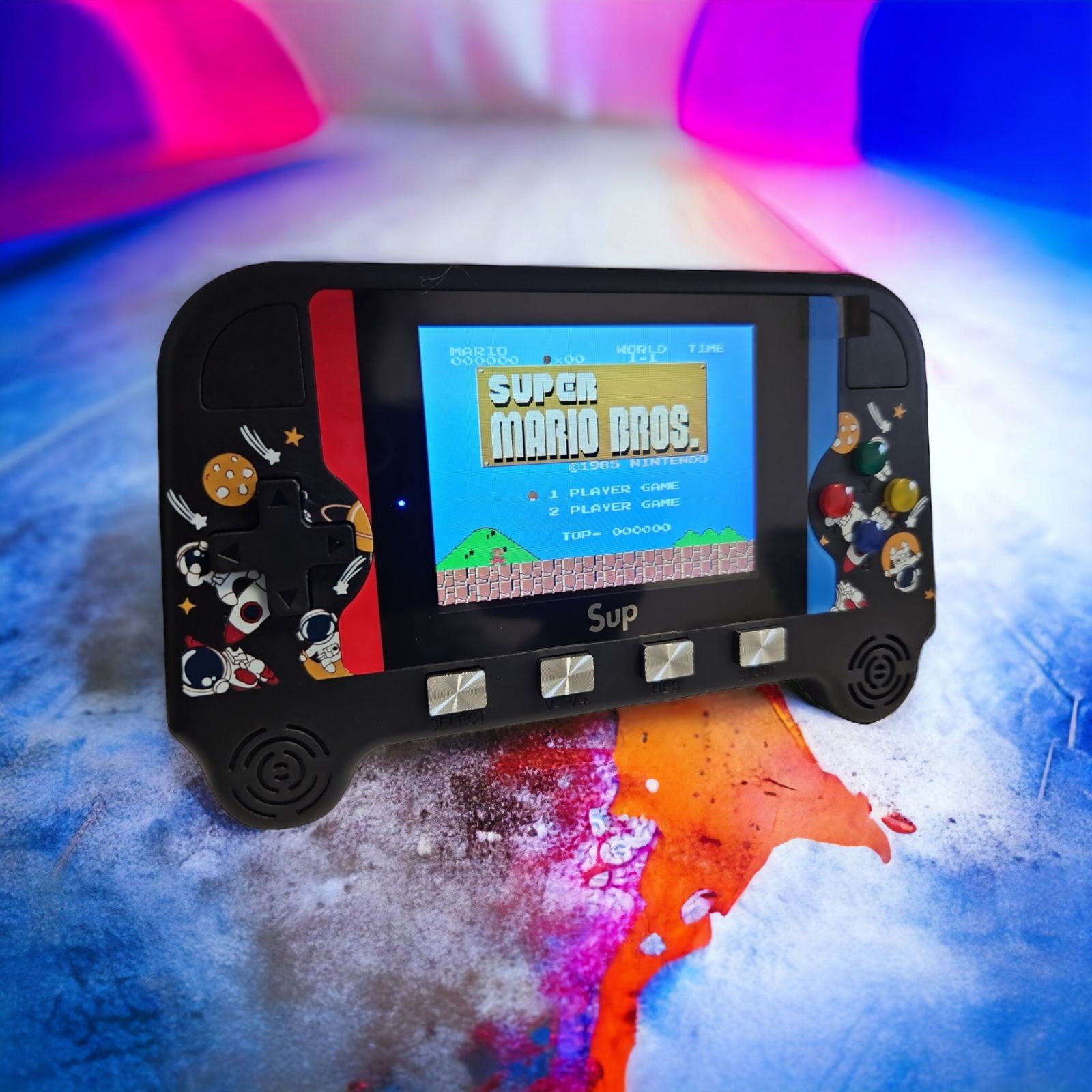 KONSOLA PRZENOŚNA GIERKA MARIO KONSOLKA TETRIS GRA CONTRA GAMEBOY DUŻY LCD Producent Greifen