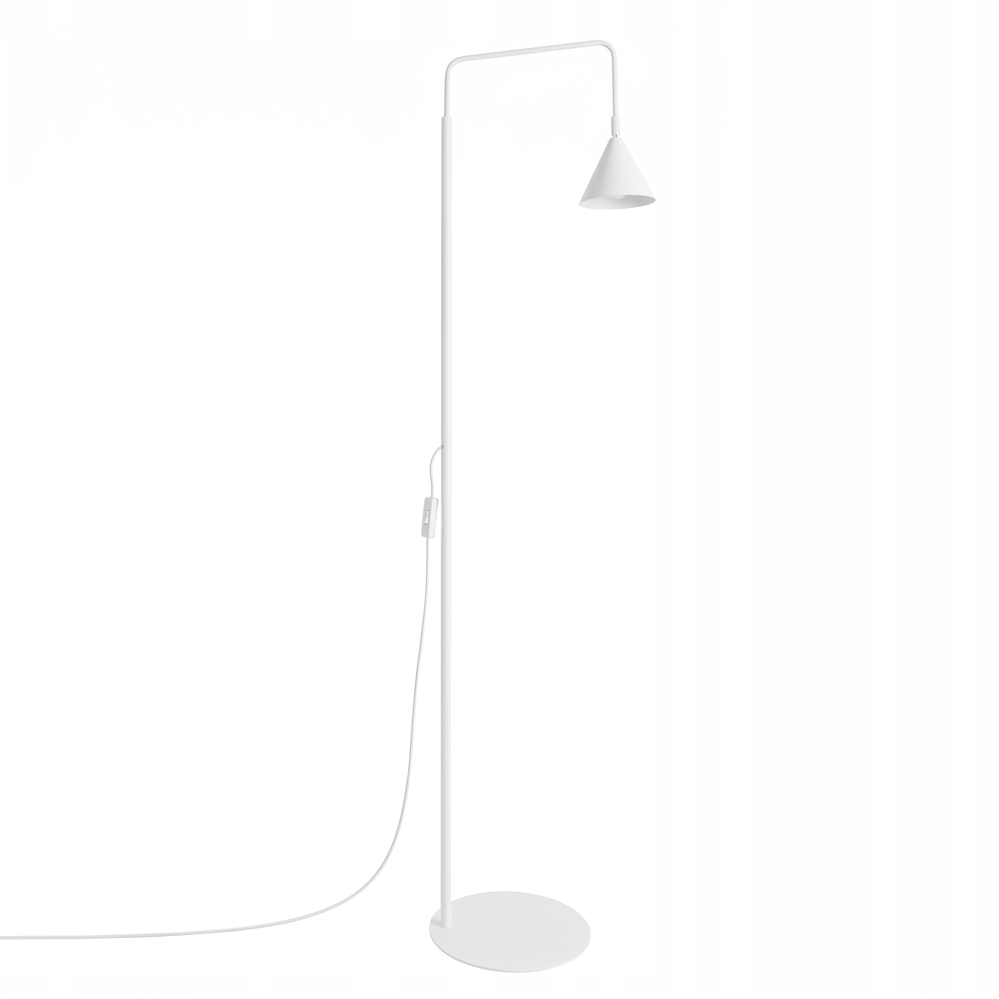 Podlahová lampa Nox biela Minimalistické stojace osvetlenie Sollux