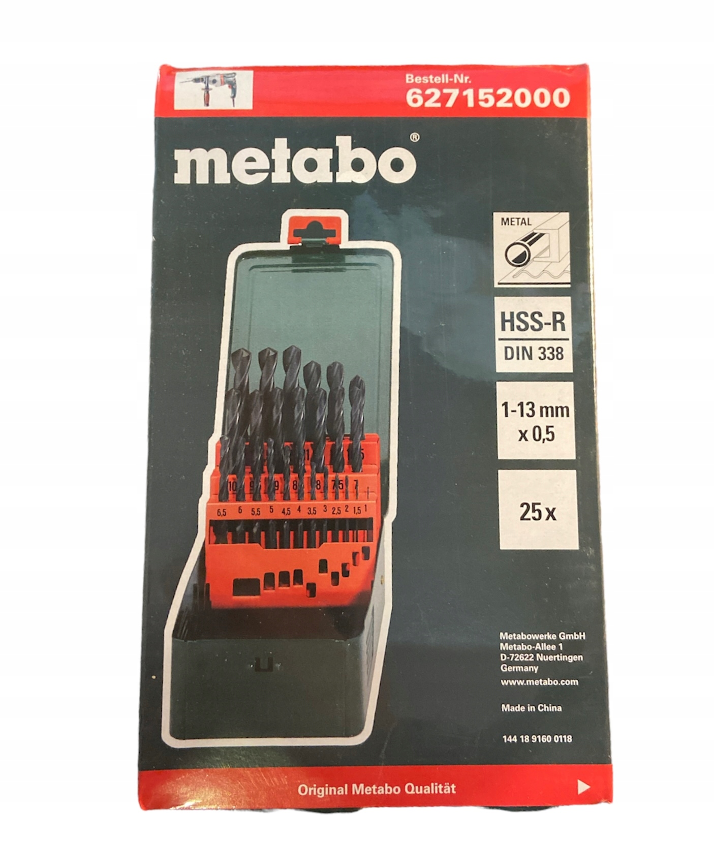 

Metabo Zestaw Wierteł Do Metalu Wiertła Hss 25 El