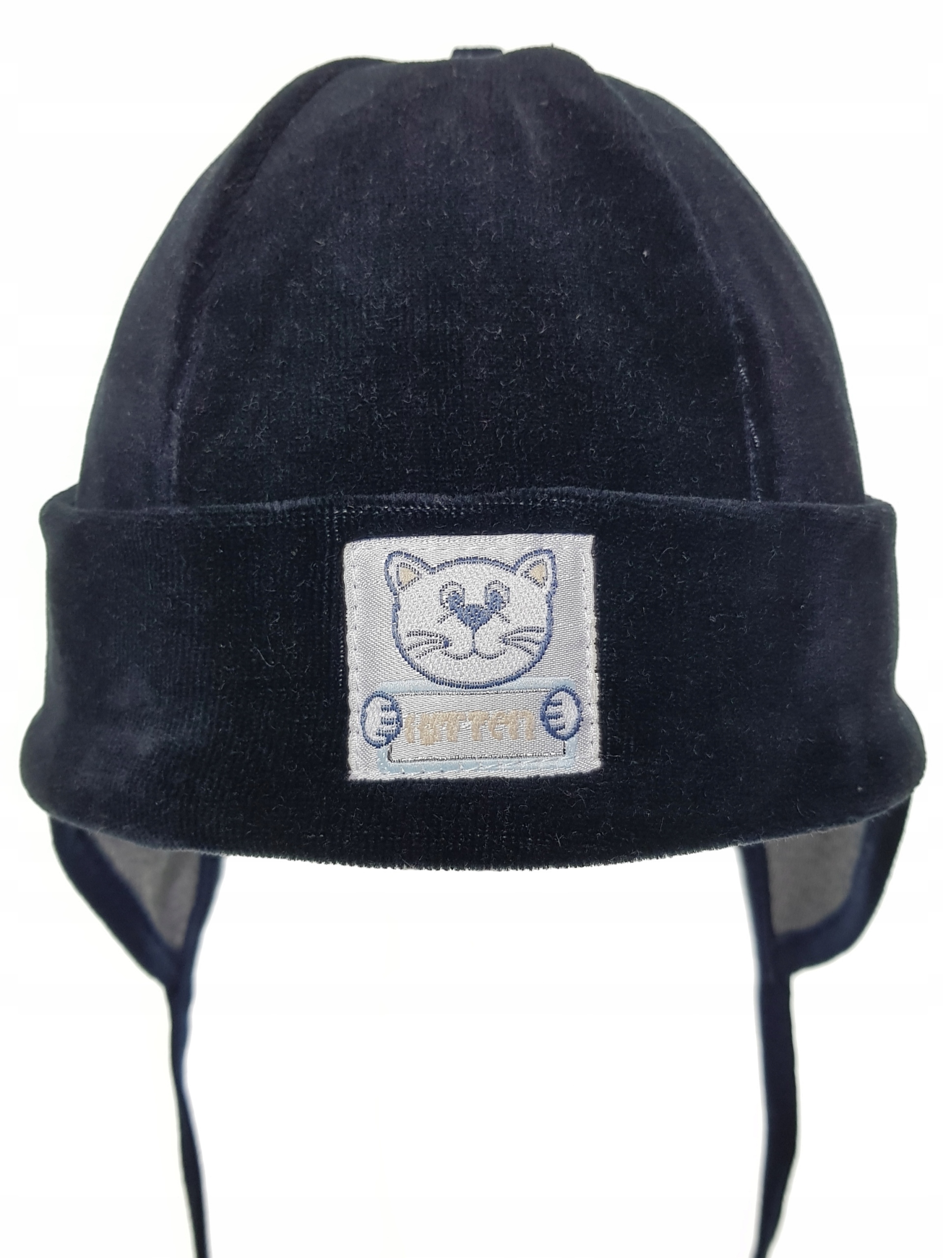 POLSKA CZAPKA WELUR CZAPECZKA WIĄZANA Z USZAMI DLA NOWORODKA 0-3 MC 18KOLOR Liczba sztuk w ofercie 1 szt.