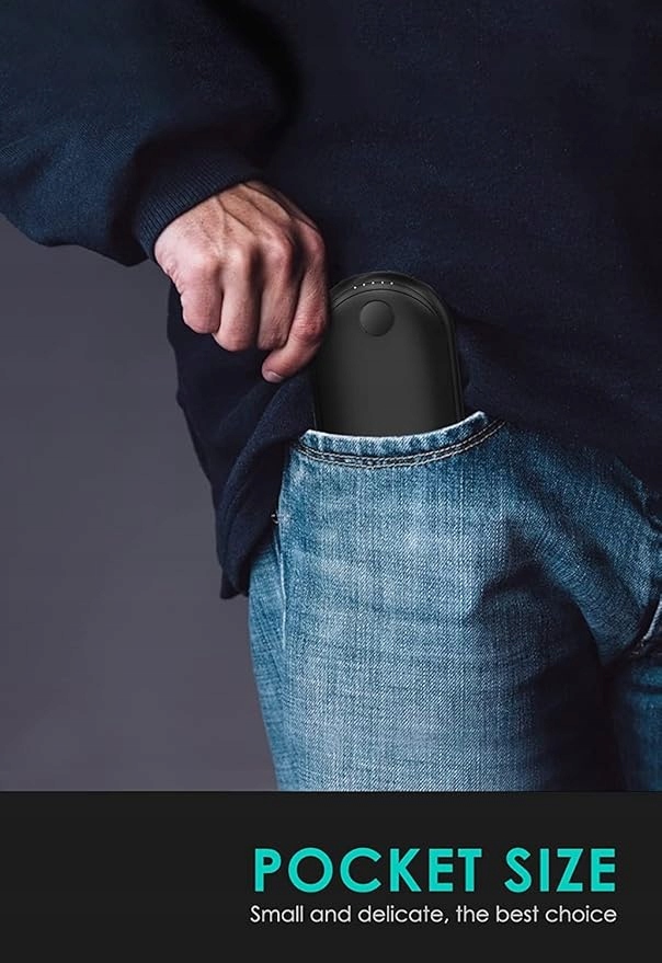 Akumulatorowy ogrzewacz do rąk, kieszonkowy o pojemności 10000 mAh 384 Rodzaj brak informacji