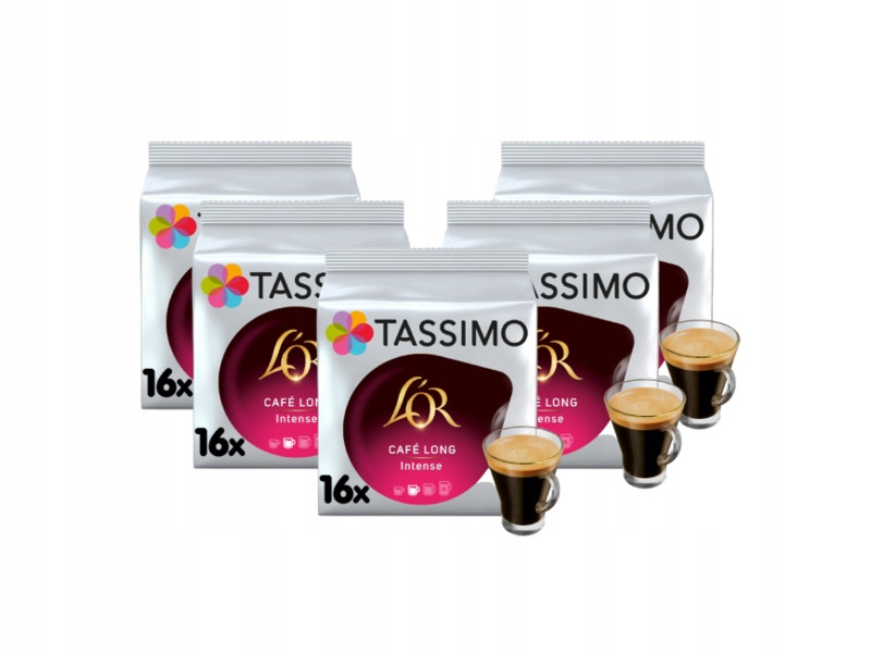 Kapsułki Tassimo Jacobs L'Or Long Intense do ekspresu Bosch Tassimo 5x16szt
