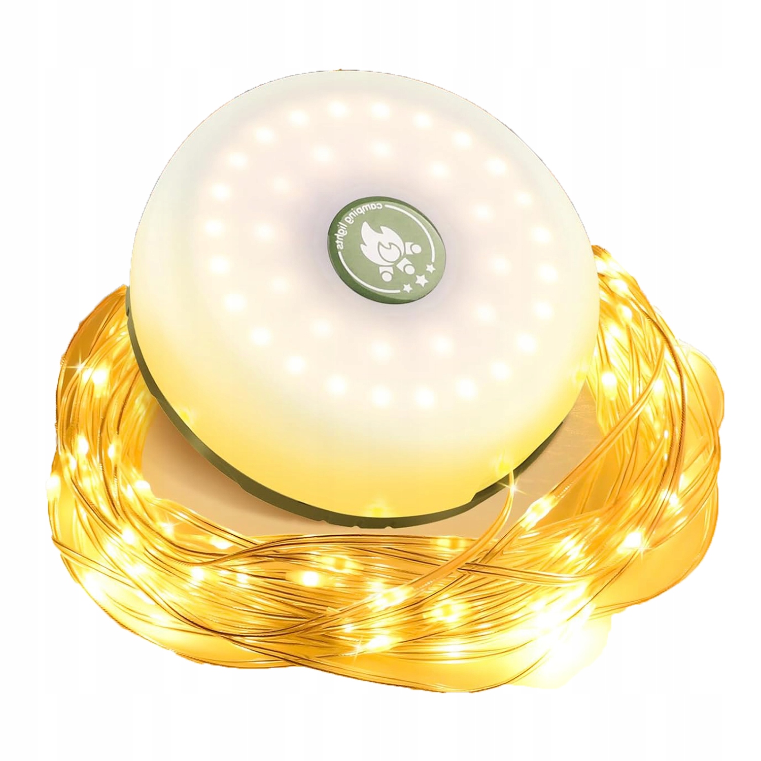 LAMPKA DO NAMIOTU KEMPINGOWEGO LED O CIEPŁEJ BARWIE ŚWIATŁA USB 1800MAH