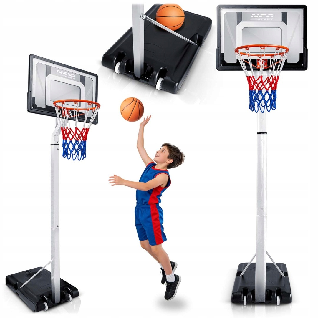 Basketbalový koš 150-260 cm nastavitelný, volně stojící, stabilní, mobilní Neo-S