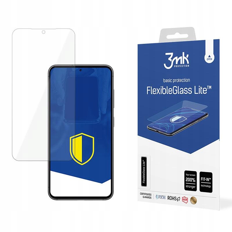 Szkło Hybrydowe Na Ekran Do Galaxy S24+ Plus, 3mk, Ochronne na Wyświetlacz