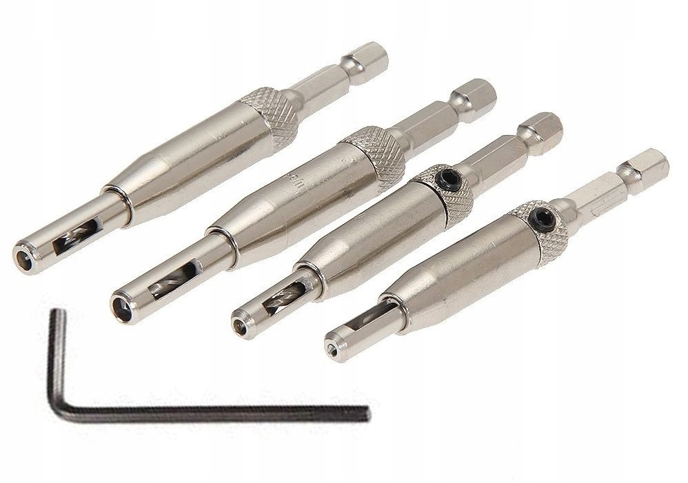 

Wiertła samocentrujące zestaw 4 szt. centrujące