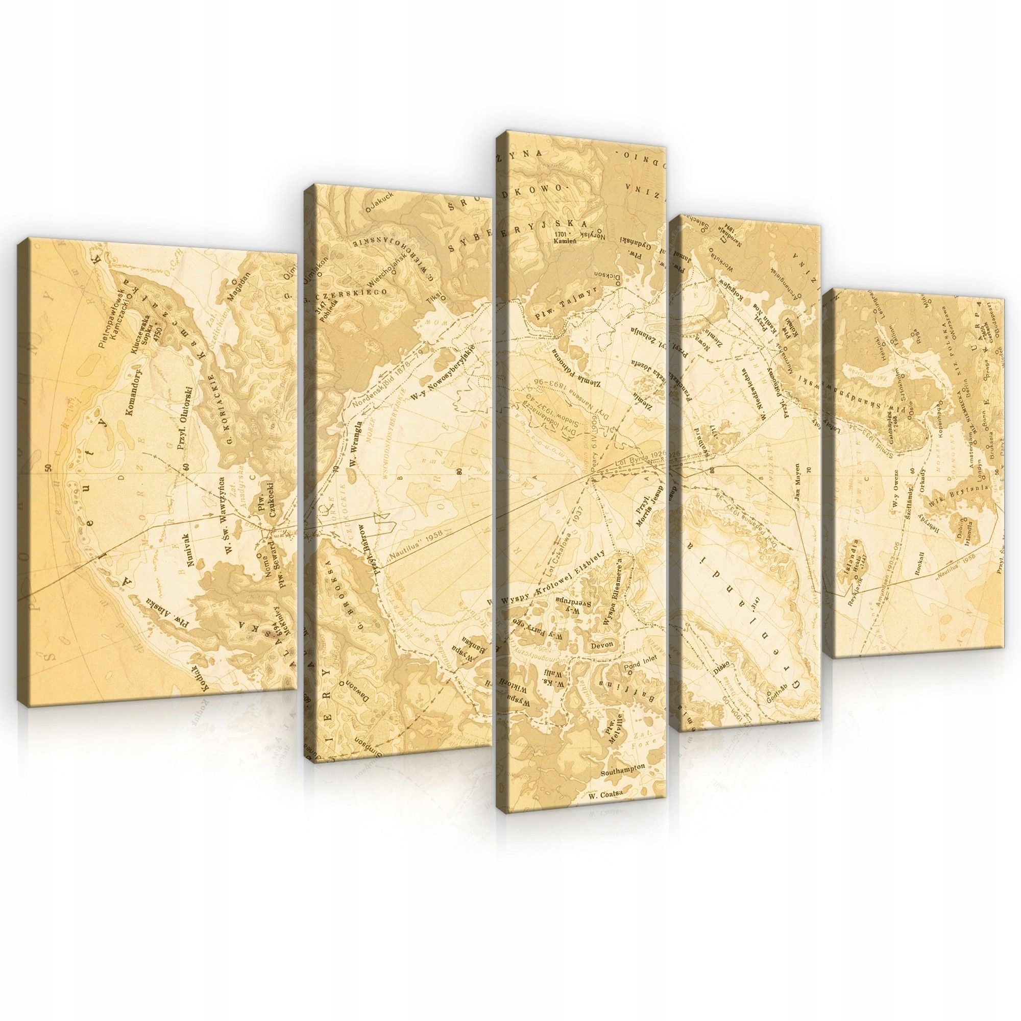 Obraz 170x100 Mapa vintage starožitná retro svet cestovanie dekorácia steny