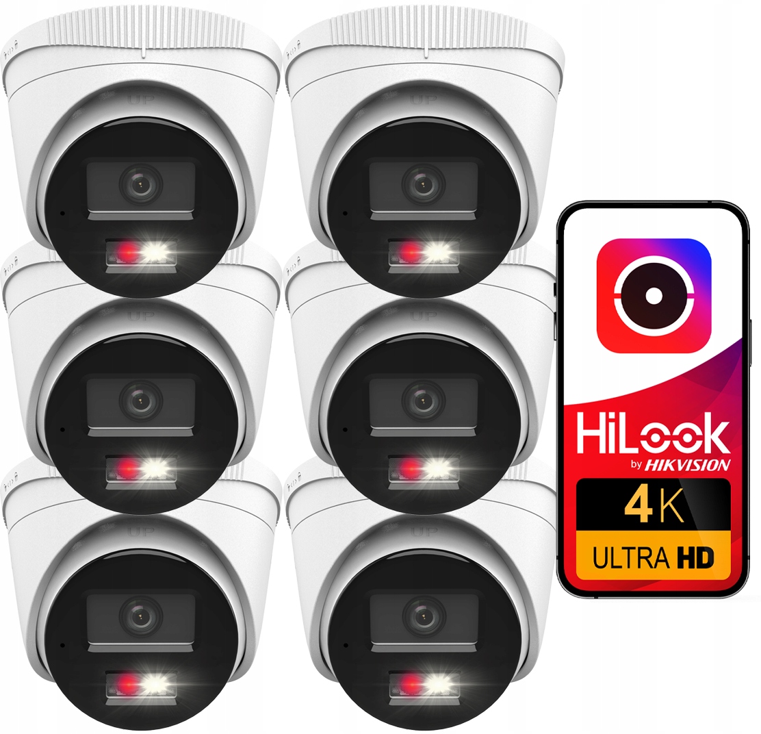 Kamera 6ks Ip PoE 8MPx IPC-T280HA-LU Hilook By Hikvision 4K Vonkajšia