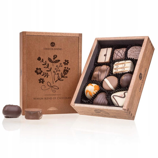 Dárek k narozeninám Jmeniny Čokolády Pralinky Belgické Sladkosti 125 g