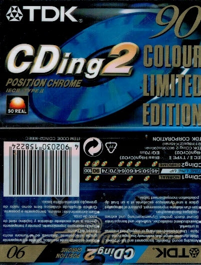 Kaseta magnetofonowa Tdk CDing 2 90 Color Limited Edition