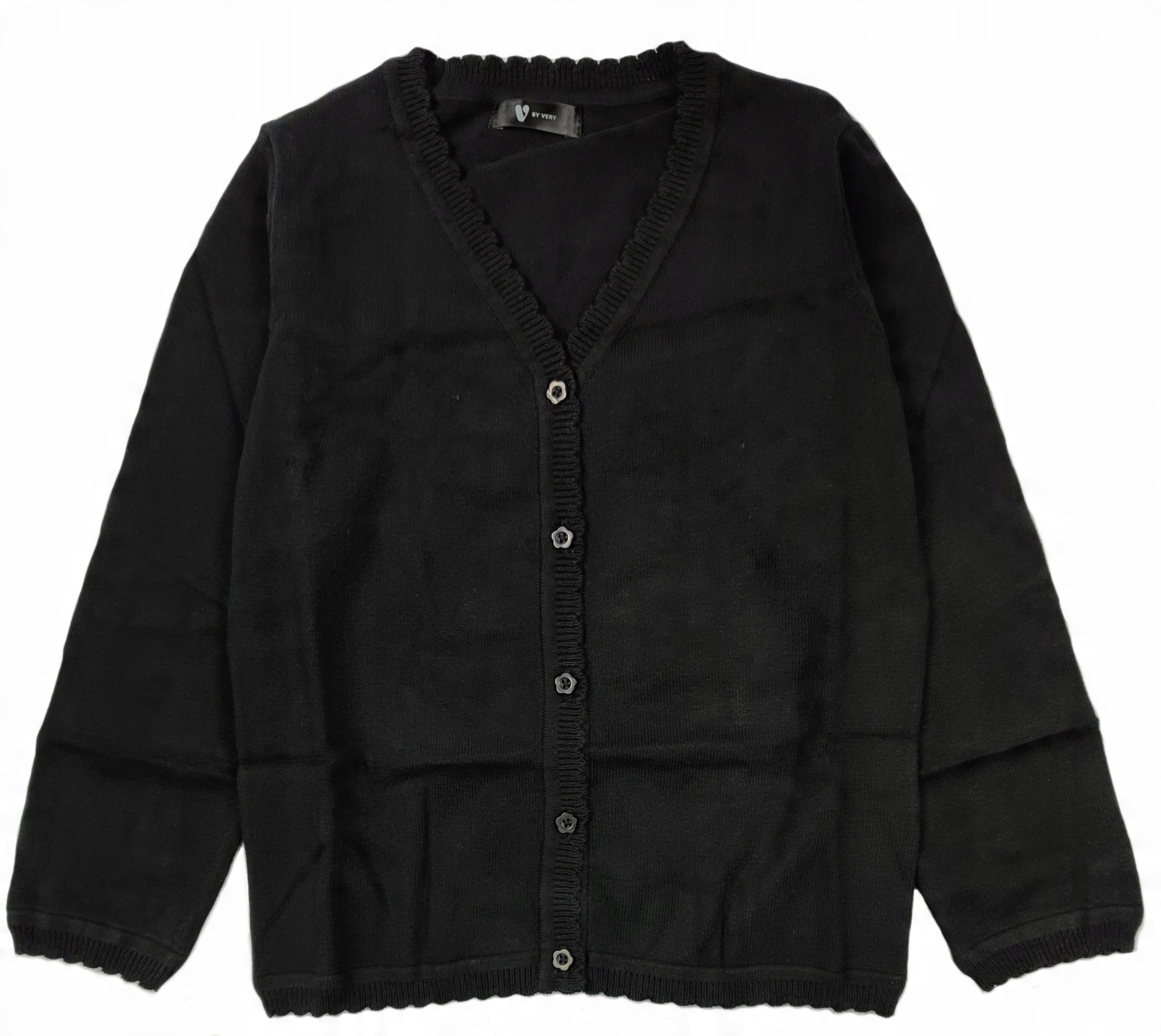 

V by Very rozpinany Sweterek czarny 5-6 L 110-116