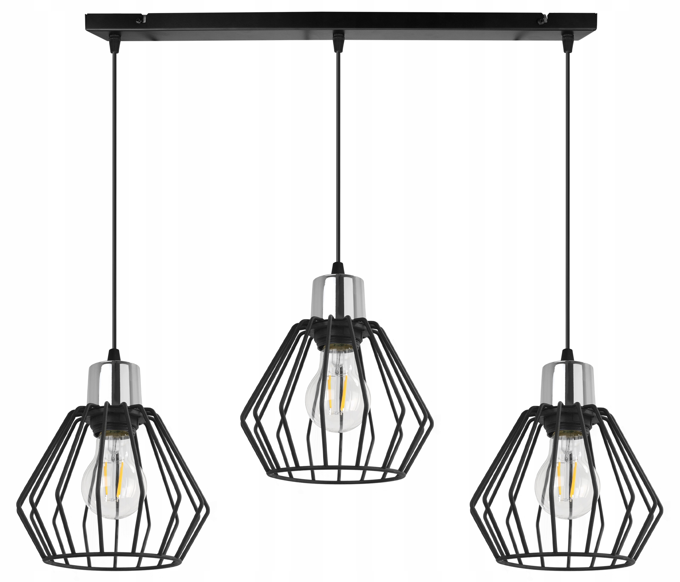 

Lampa Wisząca Żyrandol Sufitowa Druciak Klosz Led