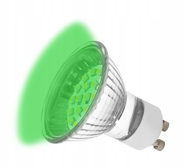 

Żarówka Led 1W Reflektor GU10 230V Halogen zielona