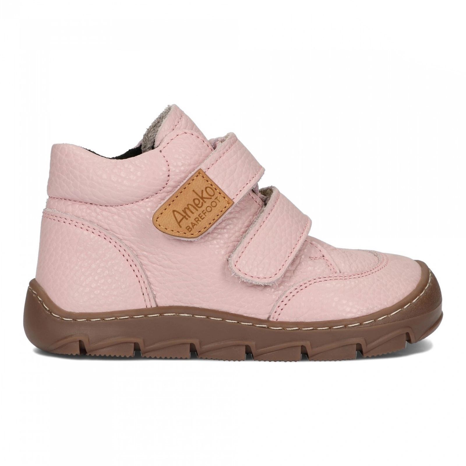 Buty barefoot skórzane na rzepy przejściowe dziecięce Ameko Ringo Rose 25